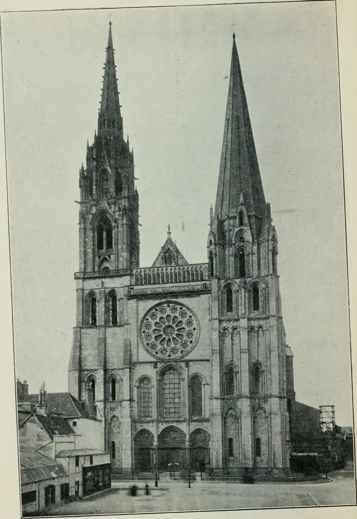 An illustration from Gothic architecture in England and France, 1911, leaf 186