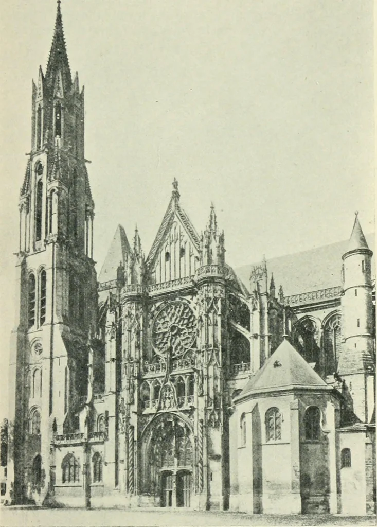 An illustration from Gothic architecture in England and France, 1911, leaf 189