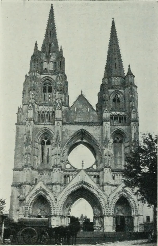 An illustration from Gothic architecture in England and France, 1911, leaf 190
