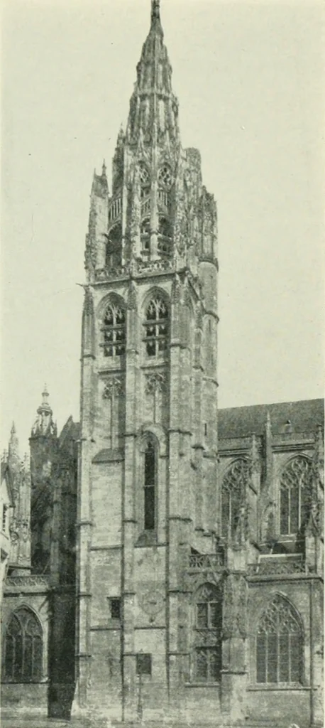 An illustration from Gothic architecture in England and France, 1911, leaf 191