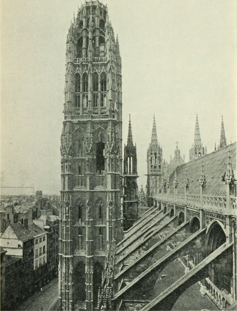 An illustration from Gothic architecture in England and France, 1911, leaf 193
