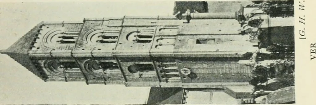 An illustration from Gothic architecture in England and France, 1911, leaf 195