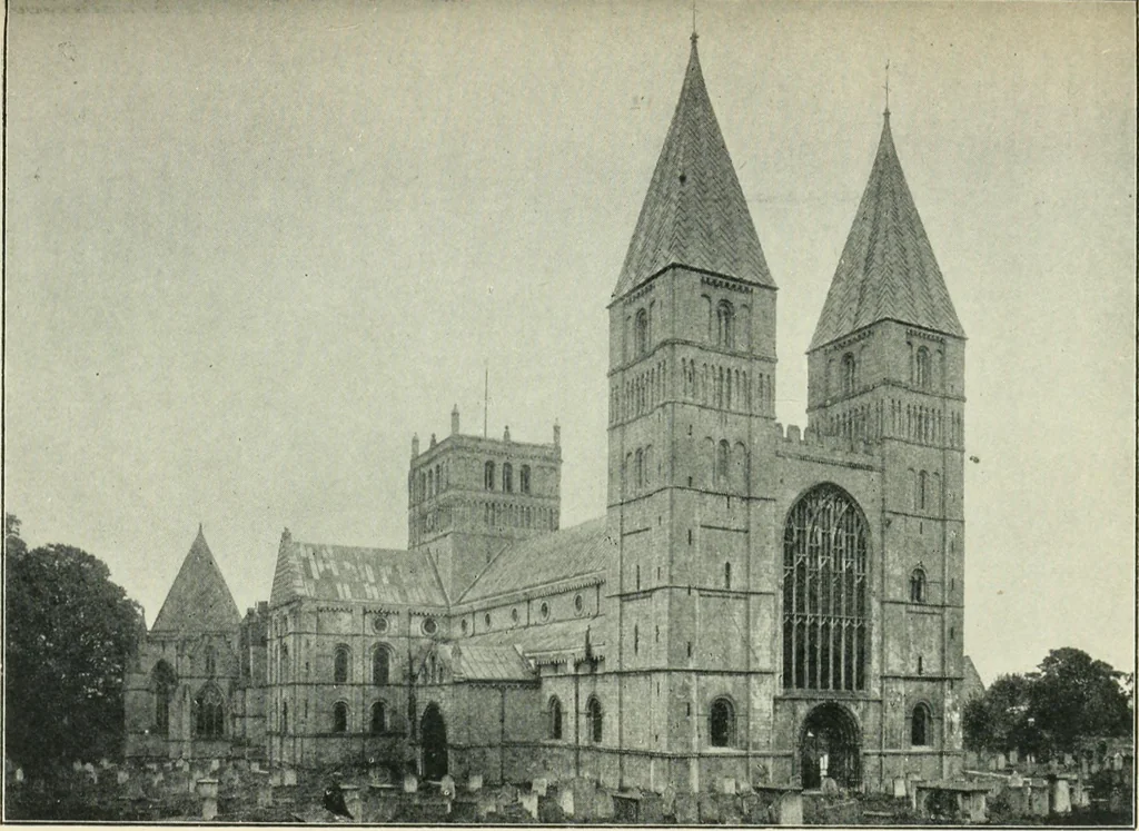 An illustration from Gothic architecture in England and France, 1911, leaf 197