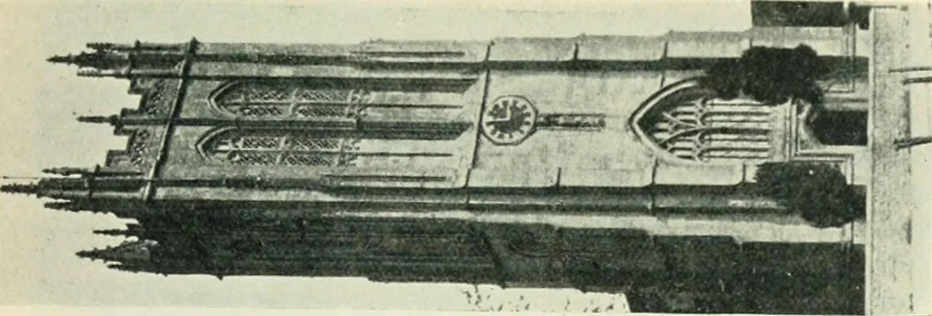 An illustration from Gothic architecture in England and France, 1911, leaf 203