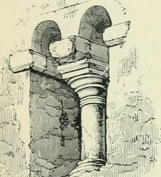 An illustration from Gothic architecture in England and France, 1911, leaf 215