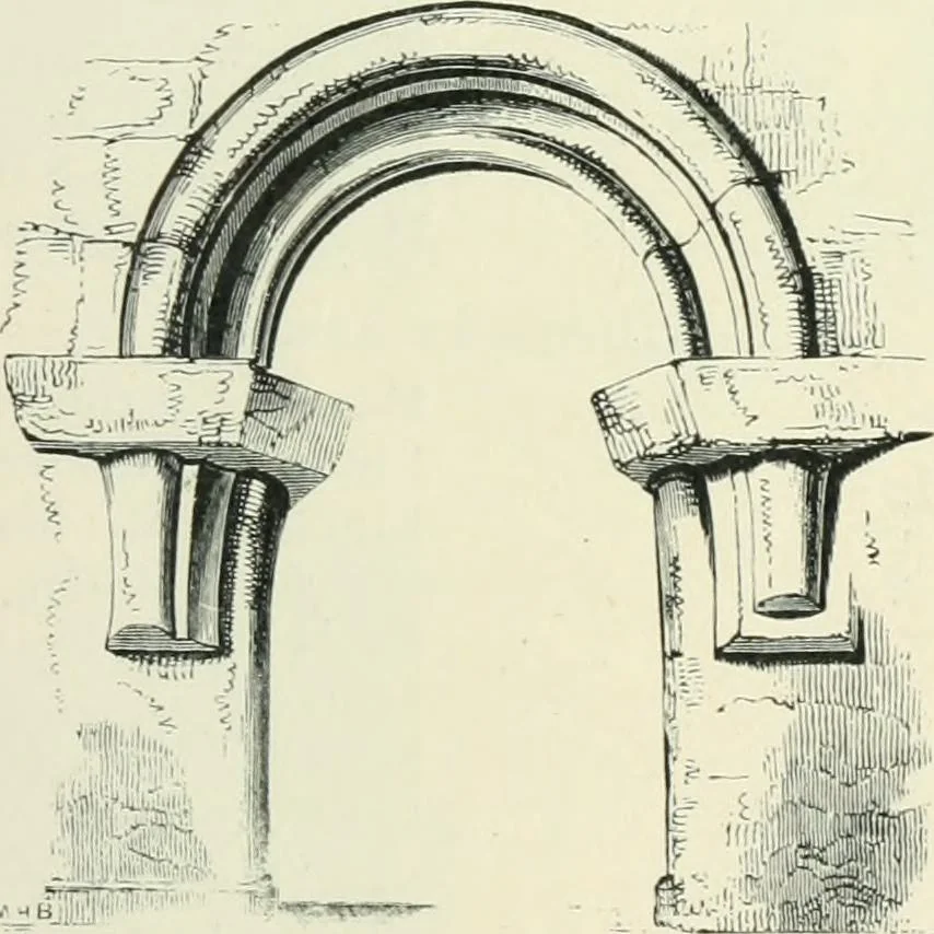 An illustration from Gothic architecture in England and France, 1911, leaf 219