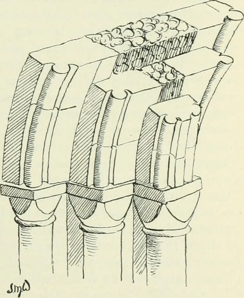 An illustration from Gothic architecture in England and France, 1911, leaf 237