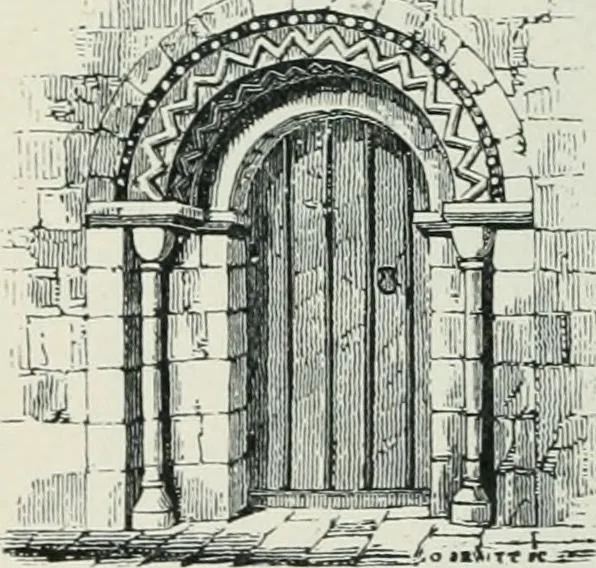 An illustration from Gothic architecture in England and France, 1911, leaf 242