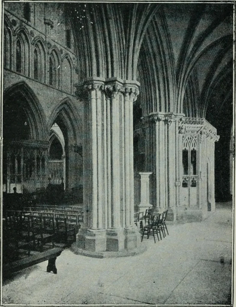 An illustration from Gothic architecture in England and France, 1911, leaf 260