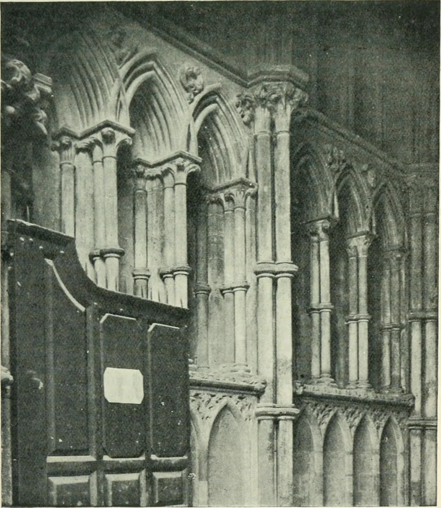 An illustration from Gothic architecture in England and France, 1911, leaf 261