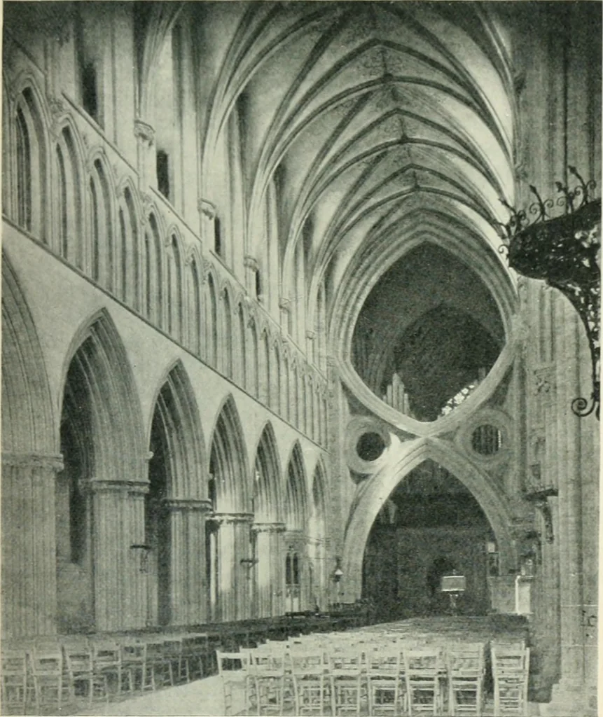 An illustration from Gothic architecture in England and France, 1911, leaf 279