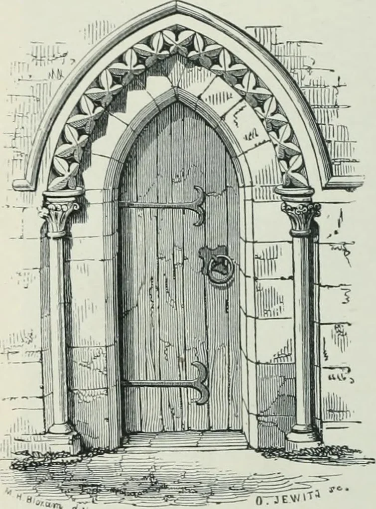 An illustration from Gothic architecture in England and France, 1911, leaf 284