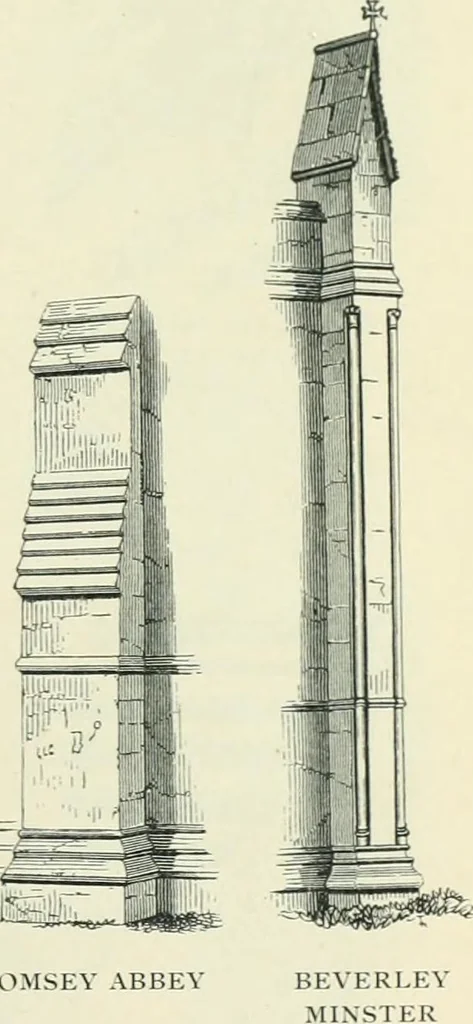 An illustration from Gothic architecture in England and France, 1911, leaf 285