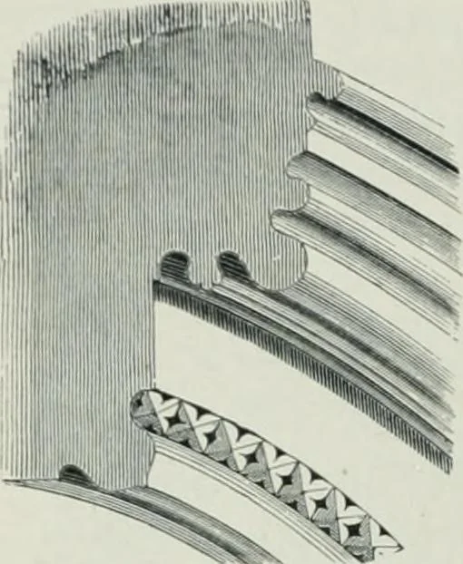 An illustration from Gothic architecture in England and France, 1911, leaf 286
