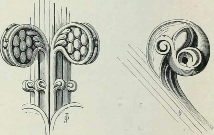 An illustration from Gothic architecture in England and France, 1911, leaf 290
