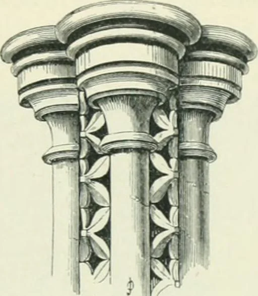 An illustration from Gothic architecture in England and France, 1911, leaf 291