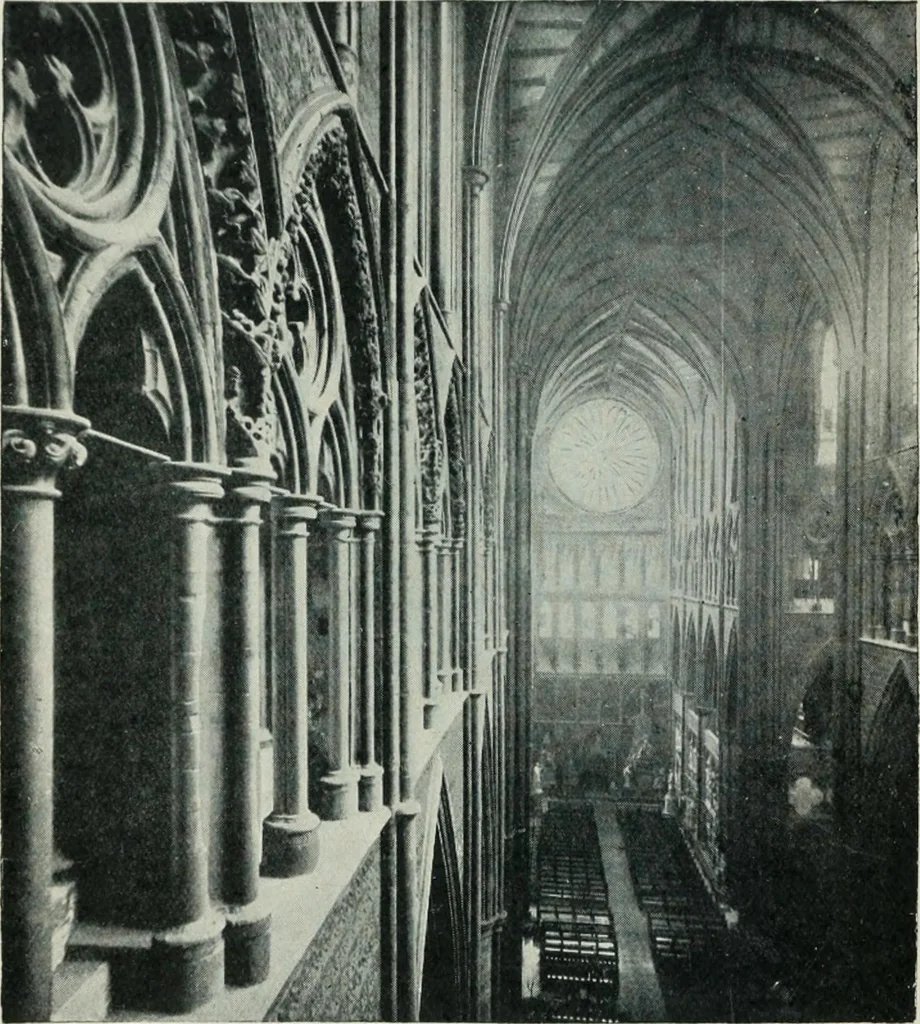 An illustration from Gothic architecture in England and France, 1911, leaf 292