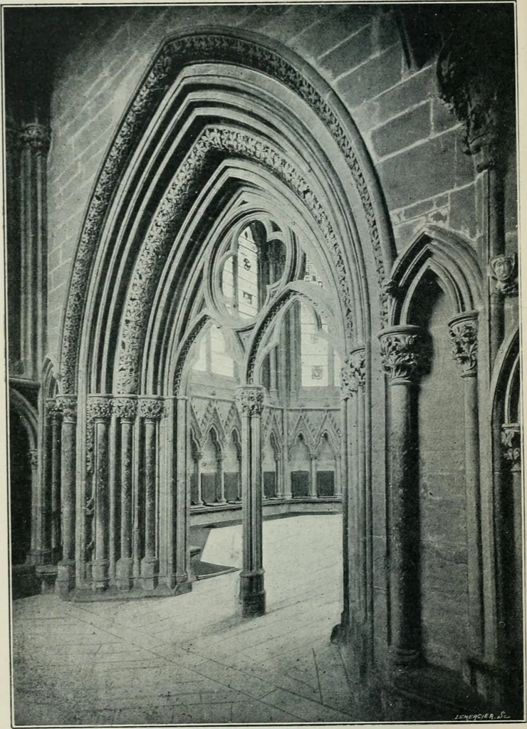 An illustration from Gothic architecture in England and France, 1911, leaf 294