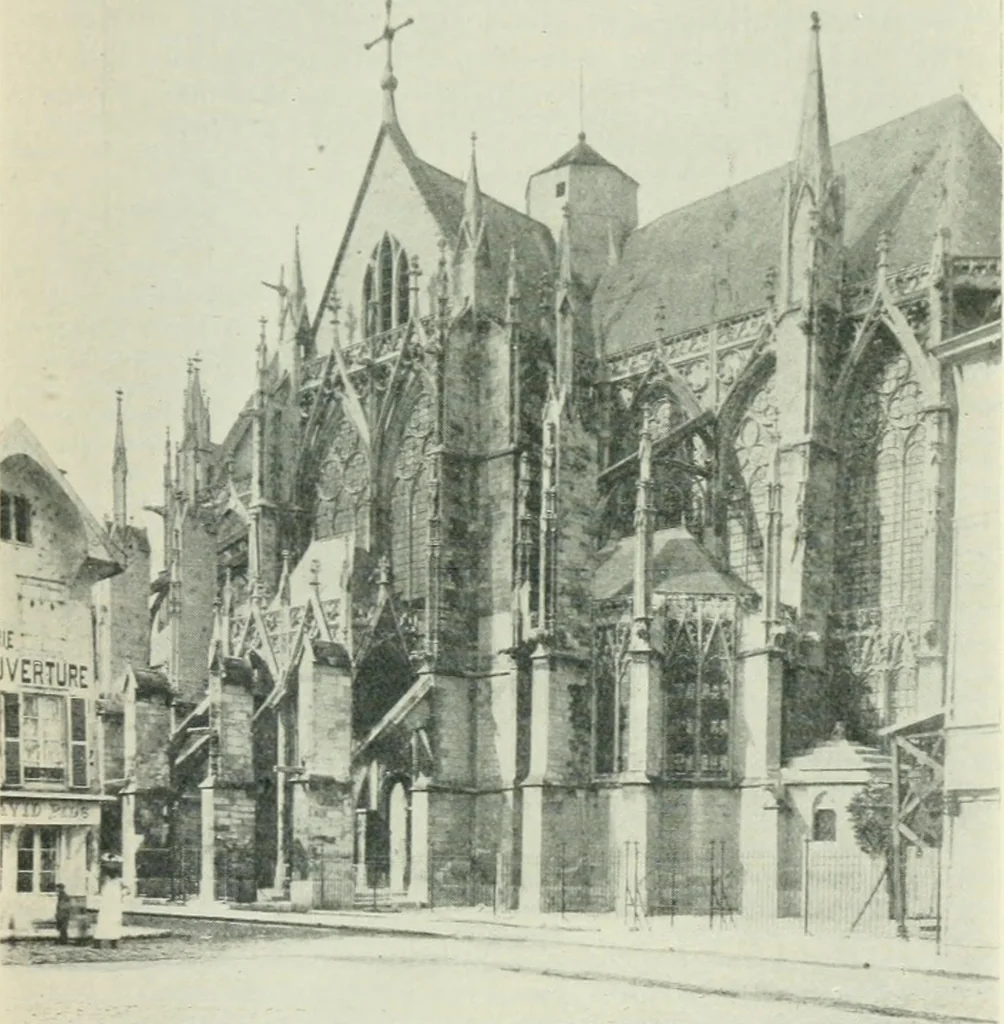 An illustration from Gothic architecture in England and France, 1911, leaf 299