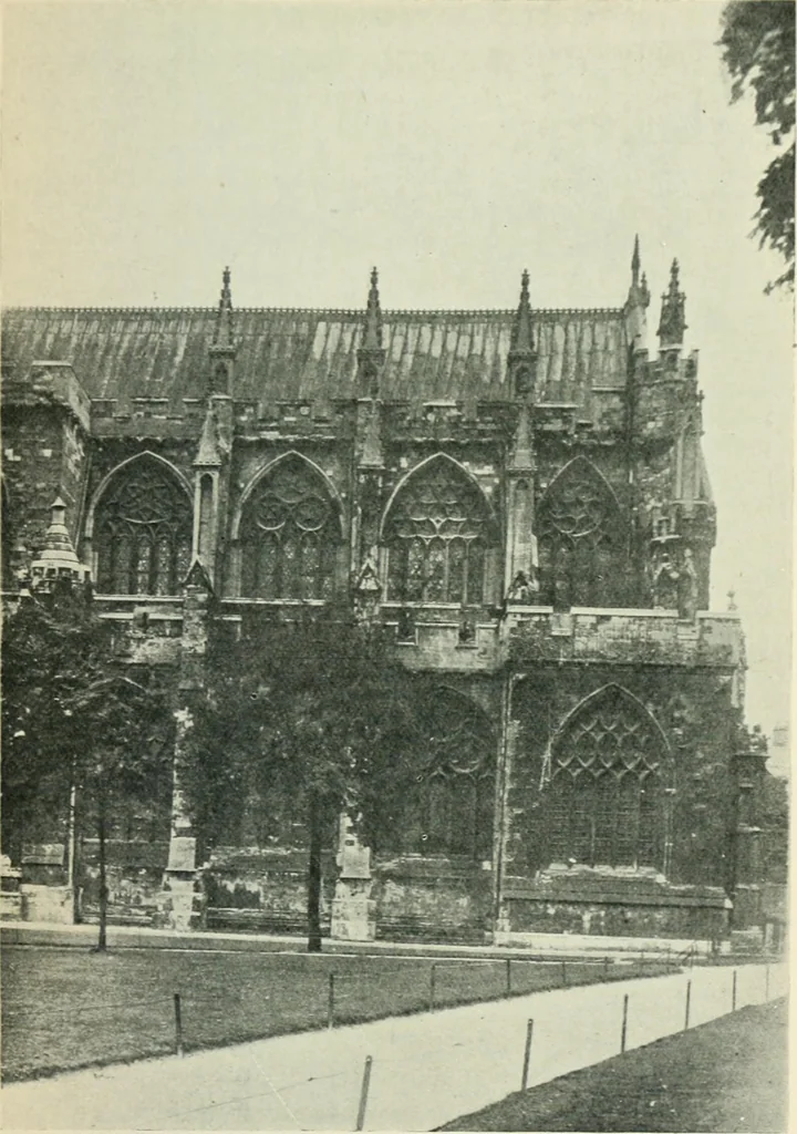 An illustration from Gothic architecture in England and France, 1911, leaf 301