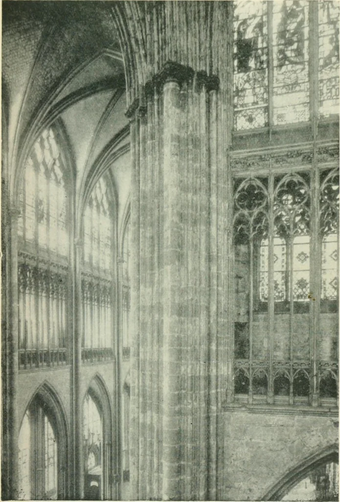 An illustration from Gothic architecture in England and France, 1911, leaf 303