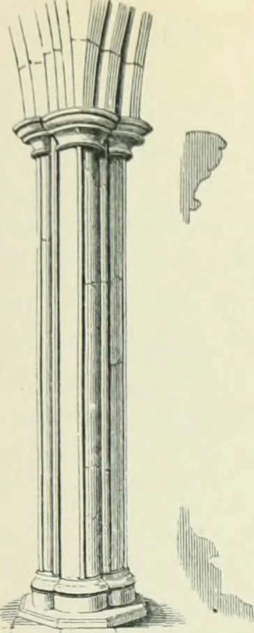 An illustration from Gothic architecture in England and France, 1911, leaf 305