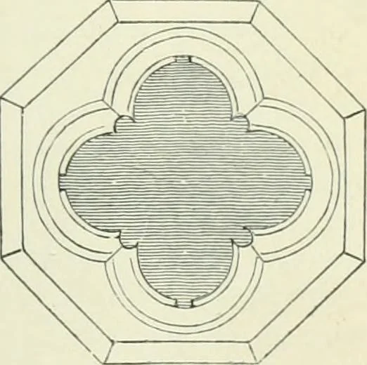 An illustration from Gothic architecture in England and France, 1911, leaf 305