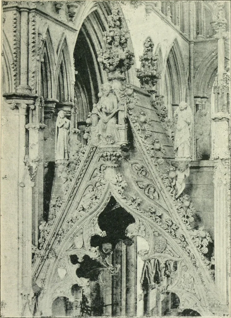 An illustration from Gothic architecture in England and France, 1911, leaf 309