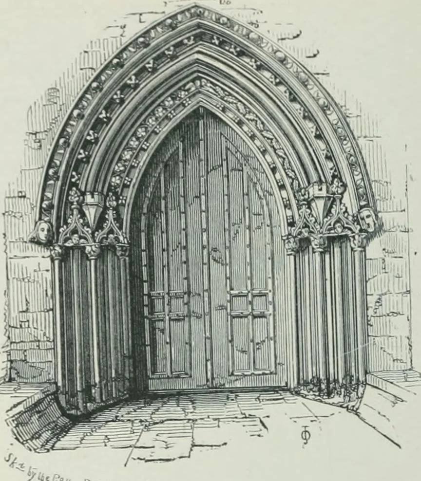 An illustration from Gothic architecture in England and France, 1911, leaf 310