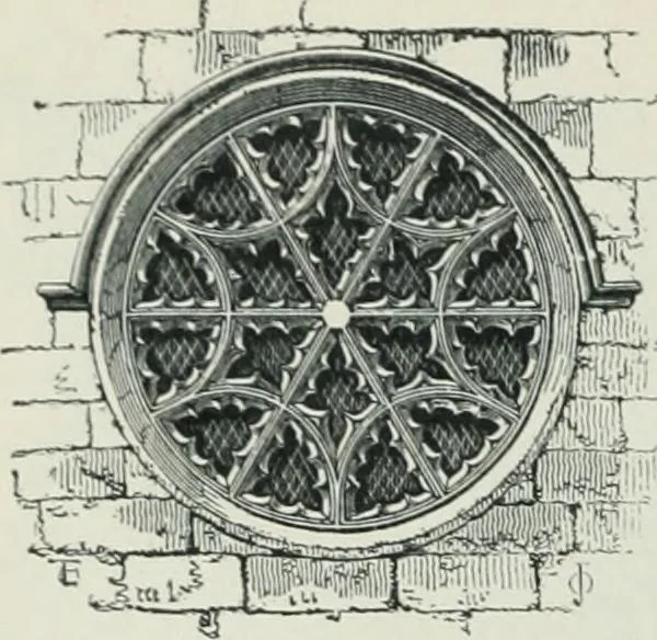 An illustration from Gothic architecture in England and France, 1911, leaf 312