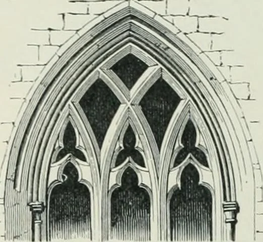 An illustration from Gothic architecture in England and France, 1911, leaf 312