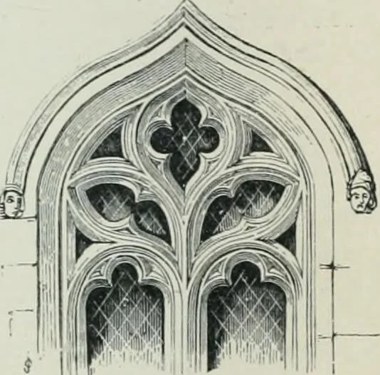 An illustration from Gothic architecture in England and France, 1911, leaf 312