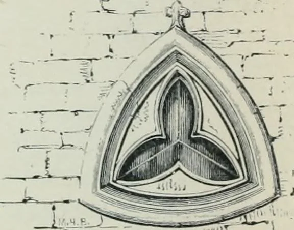 An illustration from Gothic architecture in England and France, 1911, leaf 312