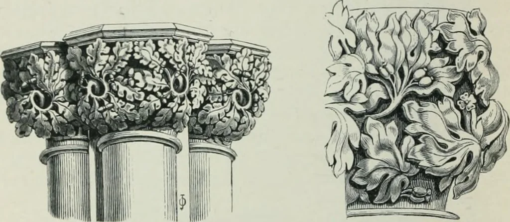 An illustration from Gothic architecture in England and France, 1911, leaf 316