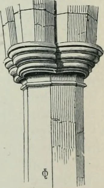 An illustration from Gothic architecture in England and France, 1911, leaf 316