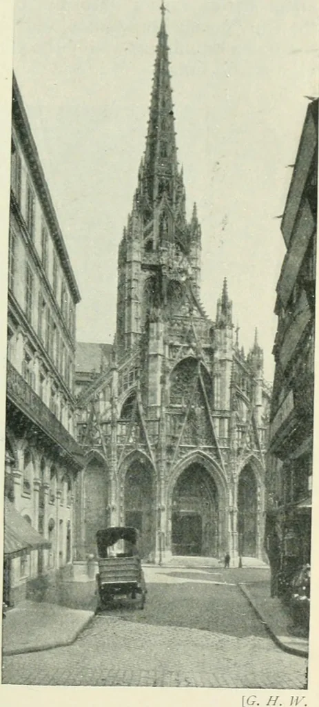 An illustration from Gothic architecture in England and France, 1911, leaf 319