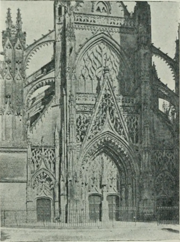 An illustration from Gothic architecture in England and France, 1911, leaf 320