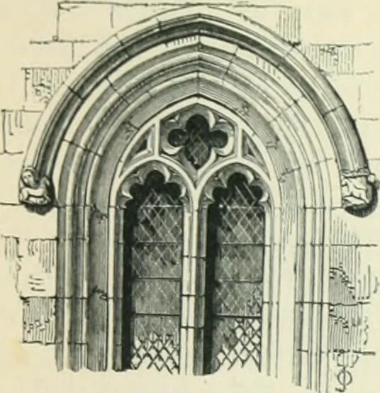 An illustration from Gothic architecture in England and France, 1911, leaf 329