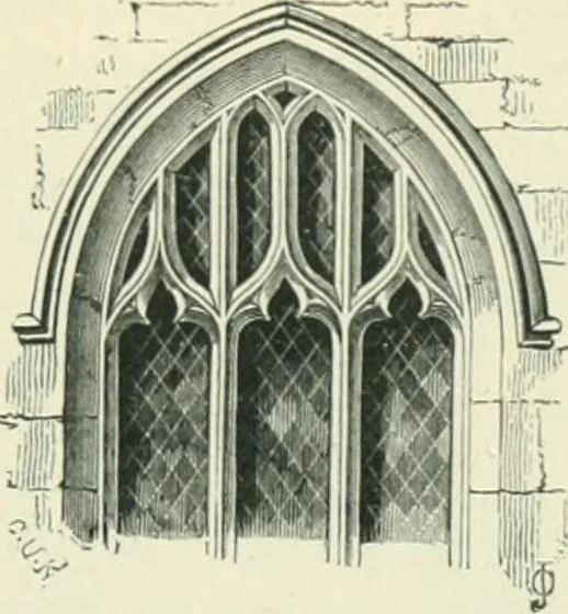 An illustration from Gothic architecture in England and France, 1911, leaf 329