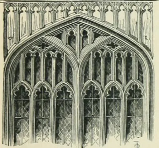 An illustration from Gothic architecture in England and France, 1911, leaf 329