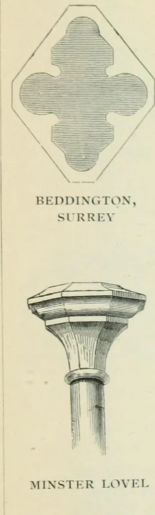 An illustration from Gothic architecture in England and France, 1911, leaf 333