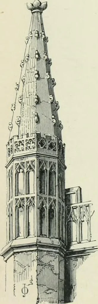 An illustration from Gothic architecture in England and France, 1911, leaf 335