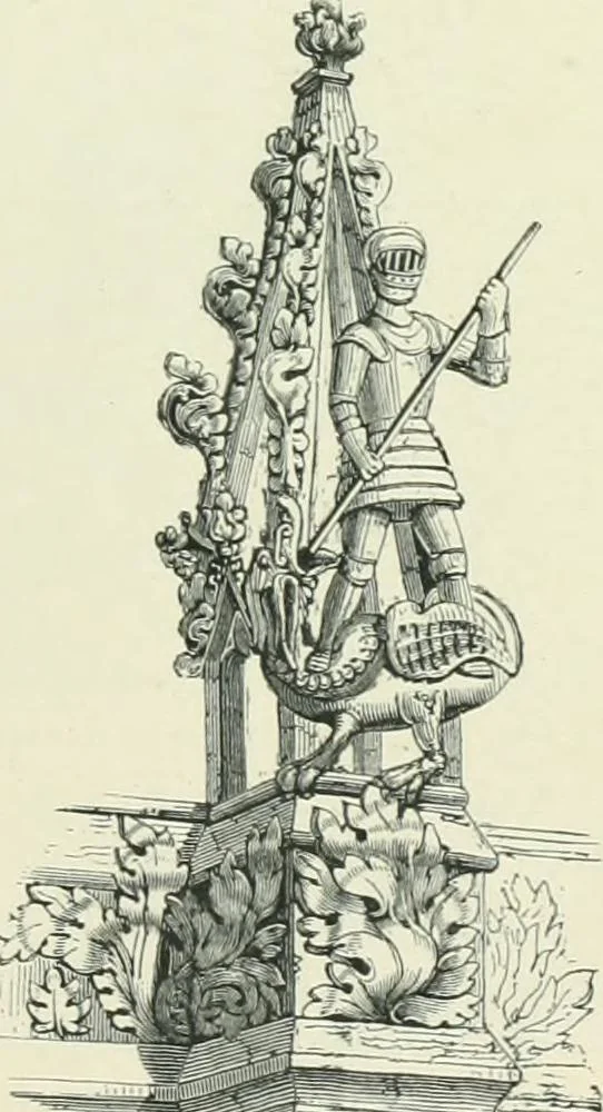 An illustration from Gothic architecture in England and France, 1911, leaf 335