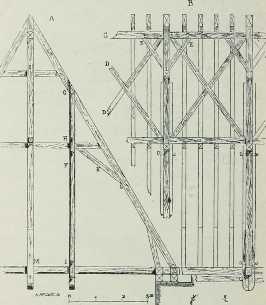 An illustration from Gothic architecture in England and France, 1911, leaf 344