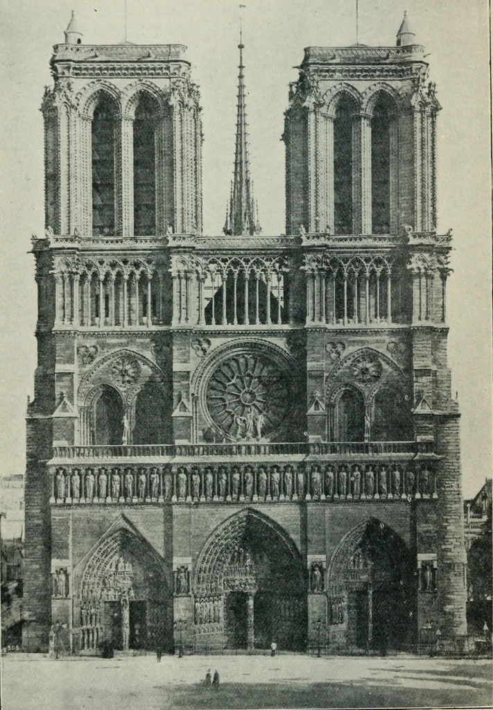 An illustration from Gothic architecture in England and France, 1911, leaf 350