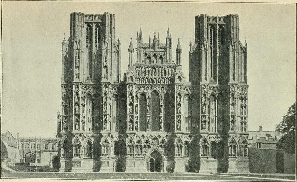 An illustration from Gothic architecture in England and France, 1911, leaf 355