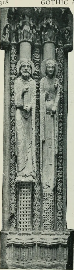 An illustration from Gothic architecture in England and France, 1911, leaf 356