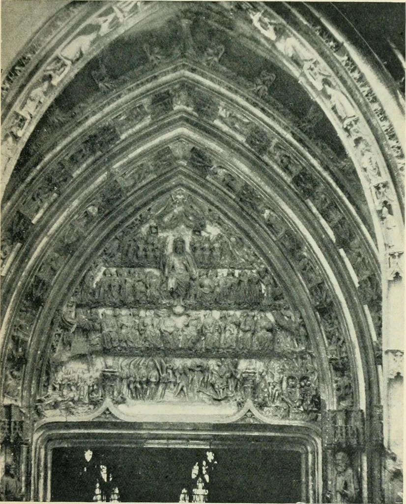 An illustration from Gothic architecture in England and France, 1911, leaf 363