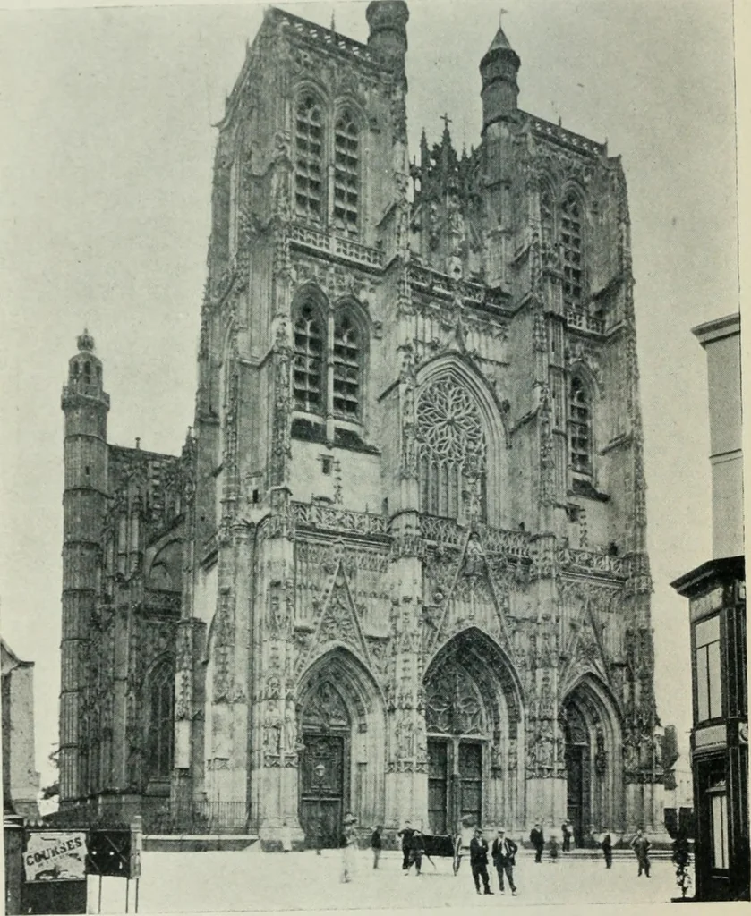 An illustration from Gothic architecture in England and France, 1911, leaf 364