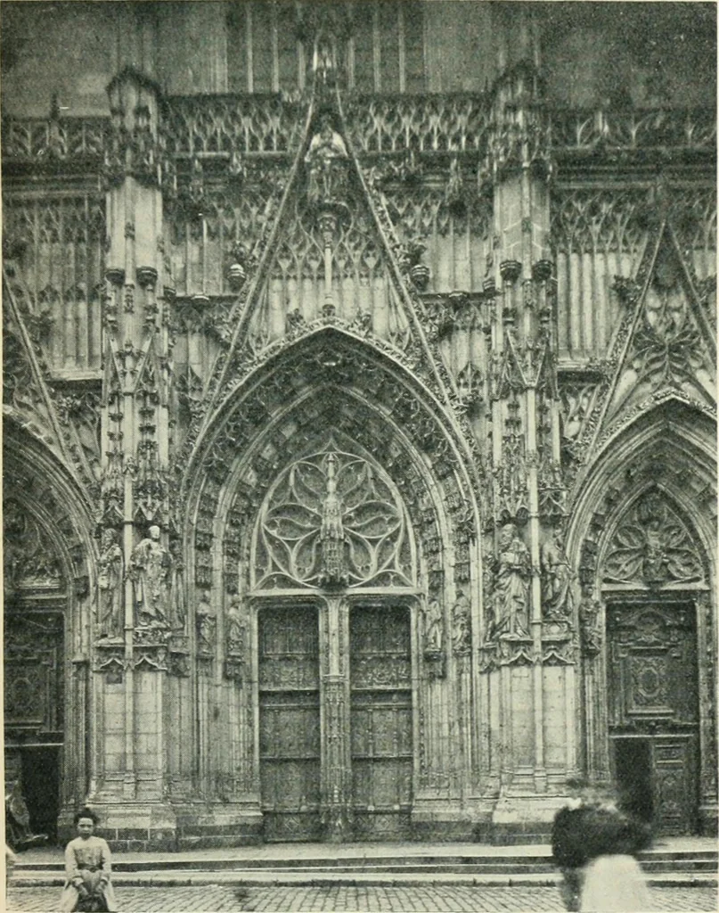An illustration from Gothic architecture in England and France, 1911, leaf 367